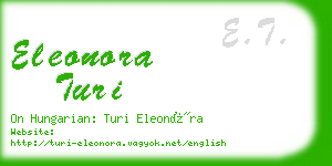 eleonora turi business card